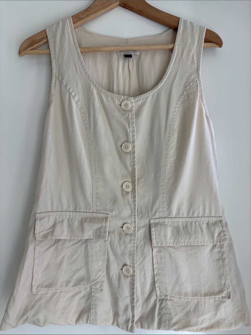Universal Thread utility vest Sleeveless Button-Front with Patch Pockets